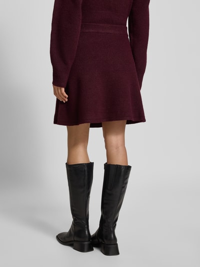 Neo Noir Minirock mit elastischem Bund Modell 'Gisa' Bordeaux 5