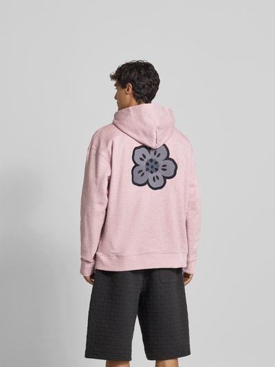 Kenzo Regular Fit Hoodie mit Logo-Stitching Hellrosa 5