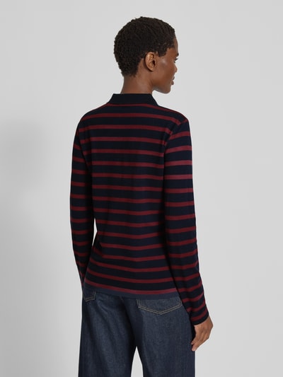 Gant Bluzka z długim rękawem z wykładanym kołnierzem Granatowy 5