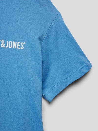 Jack & Jones T-Shirt mit Label-Print Hellblau 2