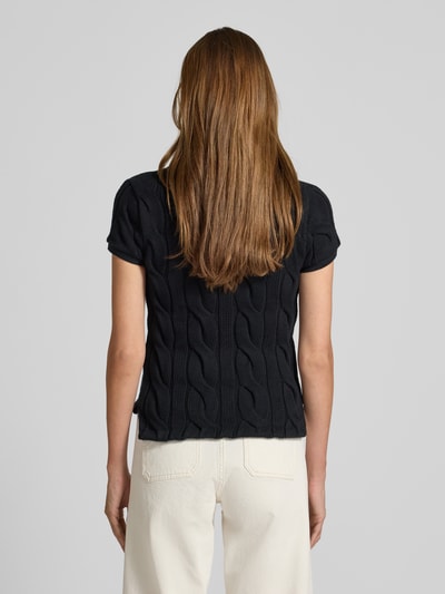 Polo Ralph Lauren Regular fit poloshirt met kabelpatroon en logostitching  - 5