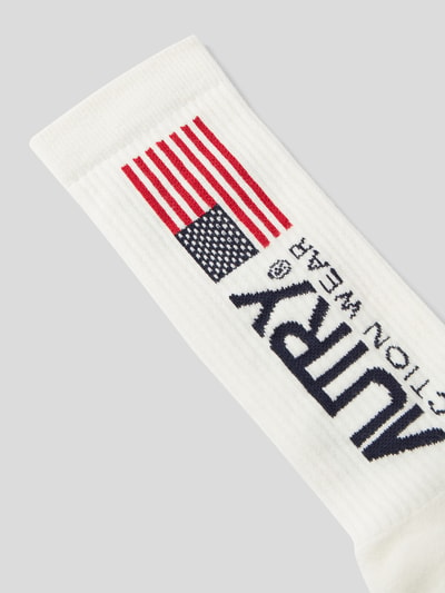 Autry Socken mit Label-Print Weiss 2