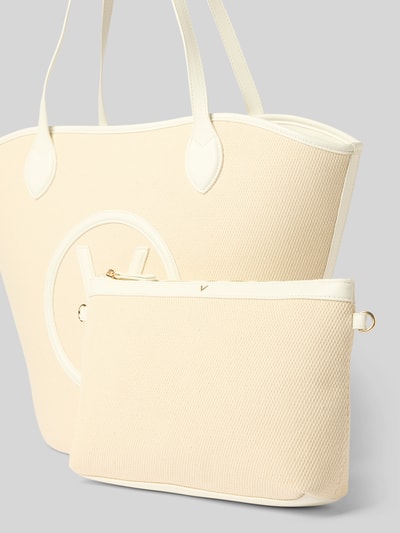 VALENTINO BAGS Shopper mit Logo-Applikation Modell 'COVENT' Weiss 2