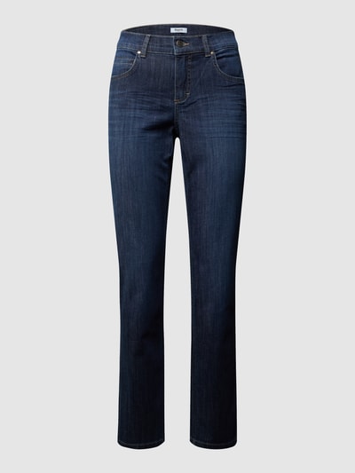 Angels Regular fit jeans met labelpatch, model 'CICI 34' Model 'CICI' Marineblauw - 2
