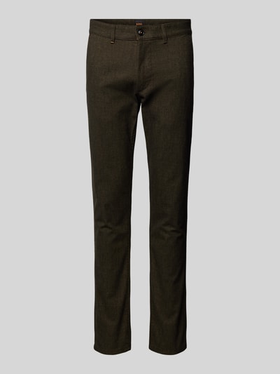 BOSS Orange Slim fit chino in gemêleerde look Beige - 2