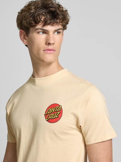 SANTA CRUZ T-Shirt mit Label-Print Beige 3