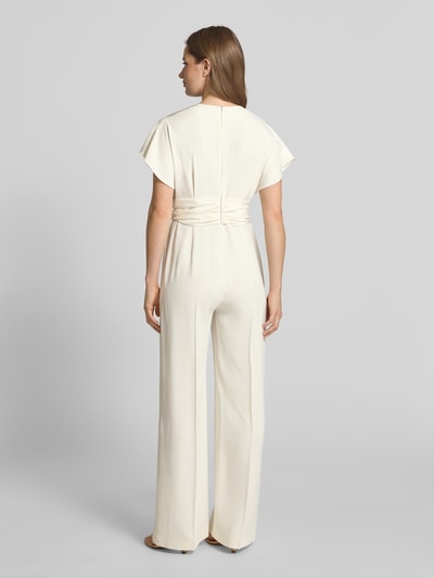 BOSS Jumpsuit met V-hals, model 'Debasa' Offwhite - 5