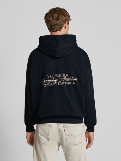 Pegador Oversized Hoodie mit Logo- und Statement-Print Black 5