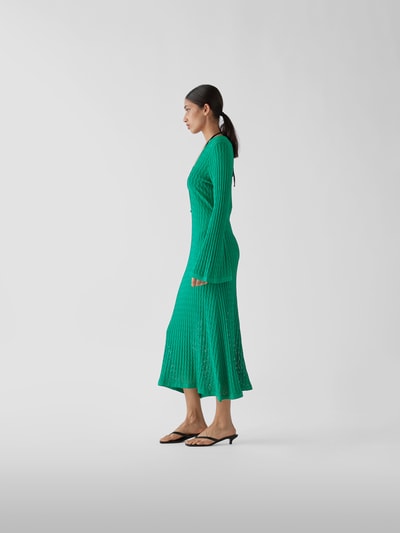 Dodo bar Or Strickkleid mit Schlüsselloch-Ausschnitt Grün 4