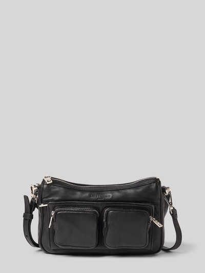 LIEBESKIND BERLIN Umhängetasche aus Leder mit Logo-Detail Modell 'Maia' Black 2