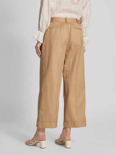 Lauren Ralph Lauren Stoffen broek met persplooien, model 'CULCETTE' Camel - 5