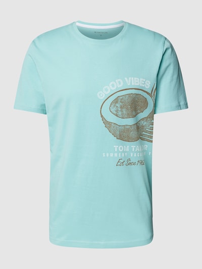 Tom Tailor T-Shirt mit Statement-Print Mint 2