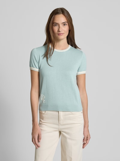 Lauren Ralph Lauren T-Shirt in Strick-Optik Bleu 4