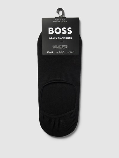 BOSS Socken mit geripptem Abschluss im 2er-Pack Black 3