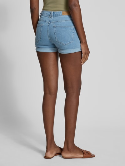 Vero Moda Regular fit korte broek van katoenmix, model 'LUNA' Jeansblauw - 5