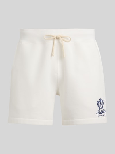 Polo Ralph Lauren Regular Fit Sweatshorts mit Logo Stitching Weiss 2