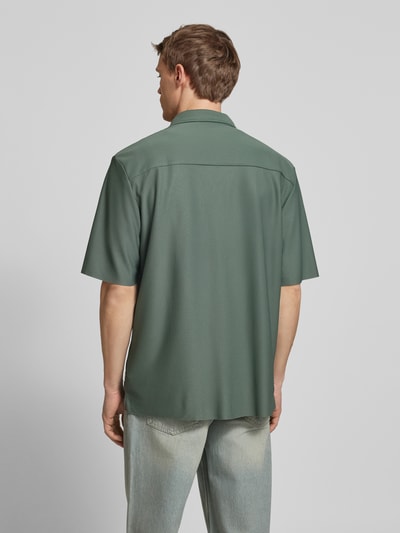 Only & Sons Relaxed Fit Freizeithemd mit 1/2-Arm Modell 'BOYY' Petrol 5