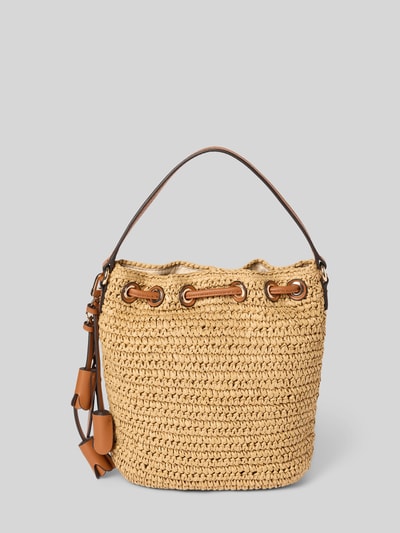 Productfoto, Handtasche in Flecht-Optik Modell 'Ofelia' van Guess, papier, logo-applicatie, afneembare schouderriem, 22x20x13 cm, magneetsluiting, schouderriem 114 cm
