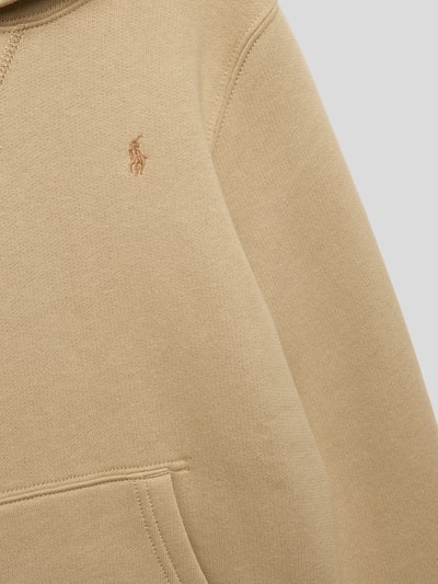 Polo Ralph Lauren Kids Hoodie mit Label-Stitching Khaki 2