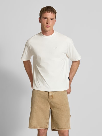 PROHIBITED T-Shirt mit Rundhalsausschnitt Offwhite 5