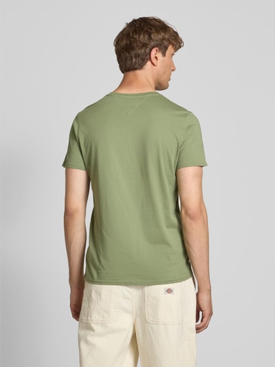 Tommy Jeans Regular fit T-shirt van puur katoen Olijfgroen - 5