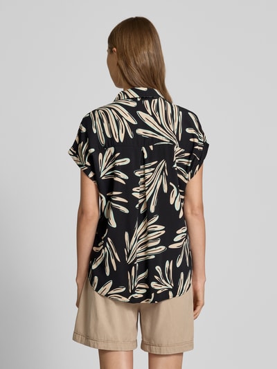 Tom Tailor Denim Regular fit overhemdblouse van pure viscose Zwart - 5