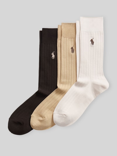 Polo Ralph Lauren Underwear Socken aus Baumwoll-Mix im 3er-Pack Camel 1