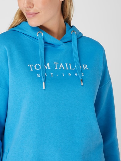 Tom Tailor Hoodie aus Baumwollmischung  Petrol 3