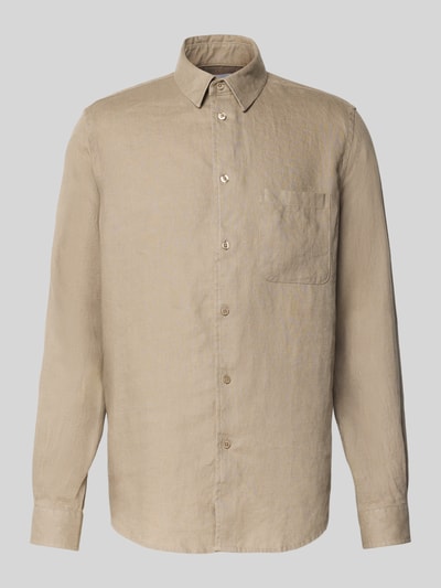 Samsøe Samsøe Regular Fit Freizeithemd aus Leinen Modell 'LIAM' Hellbraun 2