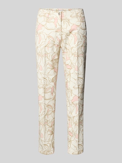 Brax Spodnie materiałowe o skróconym kroju slim fit model ‘STYLE.MARON’ Różowawy 2