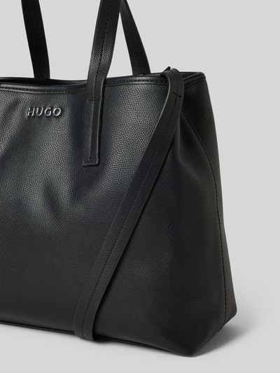 HUGO Tote Bag mit Label-Applikation Modell 'Chris' Black 3