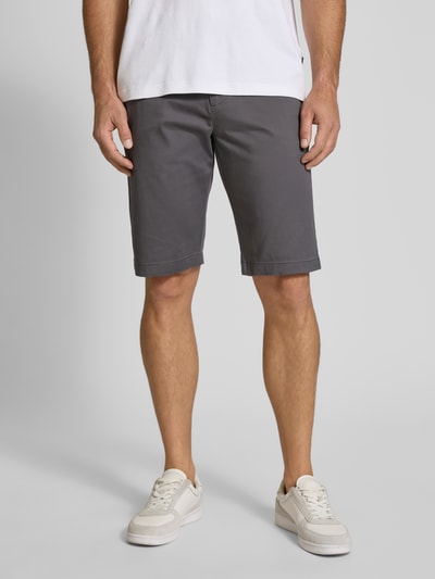 Tom Tailor Denim Regular fit bermuda's van katoenmix Antraciet - 4
