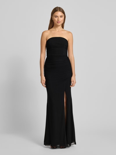 Luxuar Abendkleid mit Schnürung auf der Rückseite Black 4