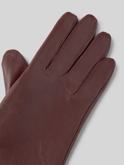 Roeckl Leren handschoenen van haarscherp nappaleer Prune - 3