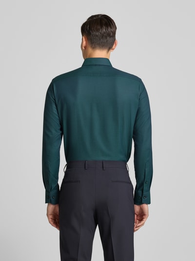 OLYMP Koszula biznesowa o kroju modern fit z kołnierzykiem typu kent model ‘NEW KENT’ Ciemnozielony 5