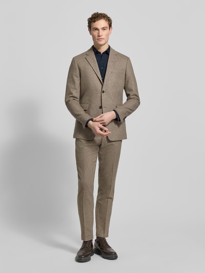 Jake*s Regular Fit Business-Hemd mit Knopfleiste Marine 1