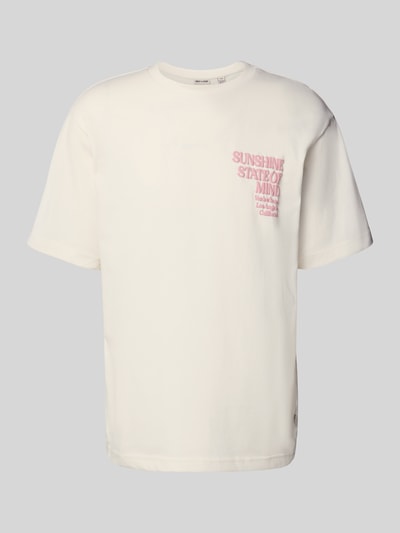 Only & Sons T-shirt o kroju relaxed fit z czystej bawełny model ‘KENNY’ Biały 2