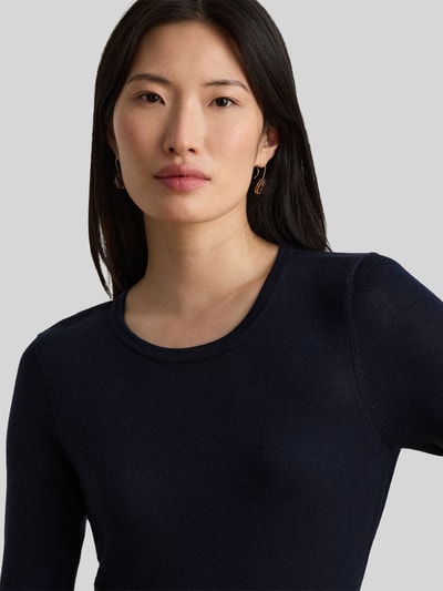 Lauren Ralph Lauren A-lijn vrijetijdsjurk van pure wol model 'VORLEY' Marineblauw - 5