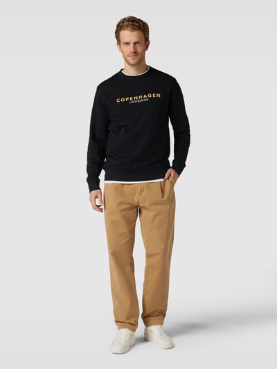 Lindbergh Sweatshirt mit Rundhalsausschnitt Black 1