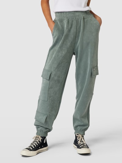 Guess Activewear Sweatpants met cargozakken, model 'EUPHEMIA' Flessengroen - 4