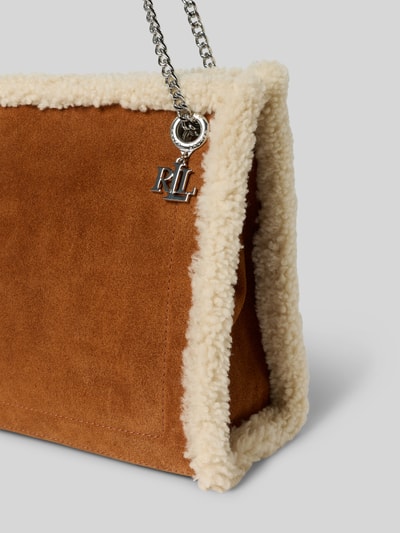 Lauren Ralph Lauren Handtas van echt suède Cognac - 3