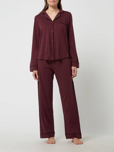 DKNY Pyjama aus Baumwoll-Viskose-Mix  Bordeaux 1