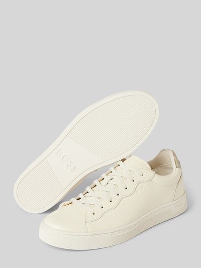 BOSS Sneaker mit Label-Print Modell 'Rhys' Offwhite 4