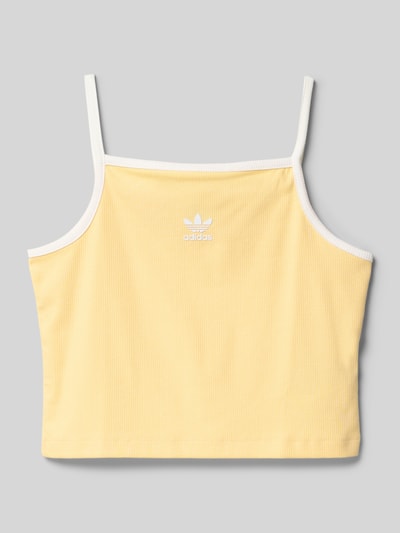 adidas Originals Slim Fit Trägertop aus Baumwoll-Mix GELB 1