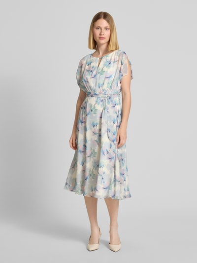 Christian Berg Cocktail Cocktailkleid mit Schlüsselloch-Ausschnitt Ecru 4