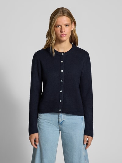 ONLY Loose Fit Strickjacke mit Rundhalsausschnitt Modell 'SIMONI' Marine 4