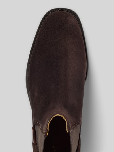 Gant Chelsea Boots aus Leder mit Label-Detail Modell 'Fayy' Dunkelbraun 3