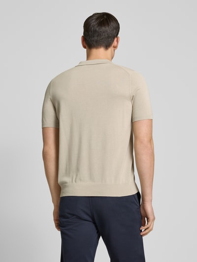 Manuel Ritz Poloshirt mit Knopfleiste Beige 5