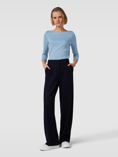 Tom Tailor Longsleeve mit Streifenmuster und 3/4-Arm Hellblau 1