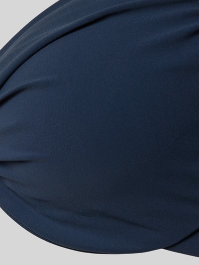 Produktfoto, Bikini-Oberteil Modell 'SOLID UNDERWIRE' von Barts in Dunkelblau, glatte Struktur, Material-Mix mit Stretch-Anteil, körpernahe Passform